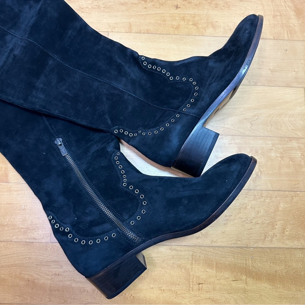 NWOT Frye Suede Boots Black - Picture 9 of 16